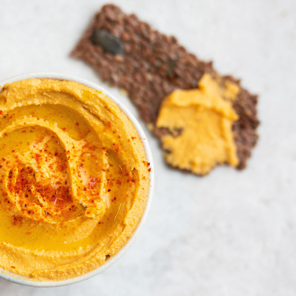 Carrot Hummus with Sumac