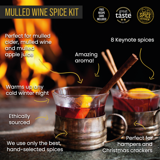 Mulled Wine & Spiced Cider Spice Kit | Great Taste Award 2017 | Voted One of UK's Best - Spice Kitchen™ - Spices, Spice Blends, Gifts & Cookware