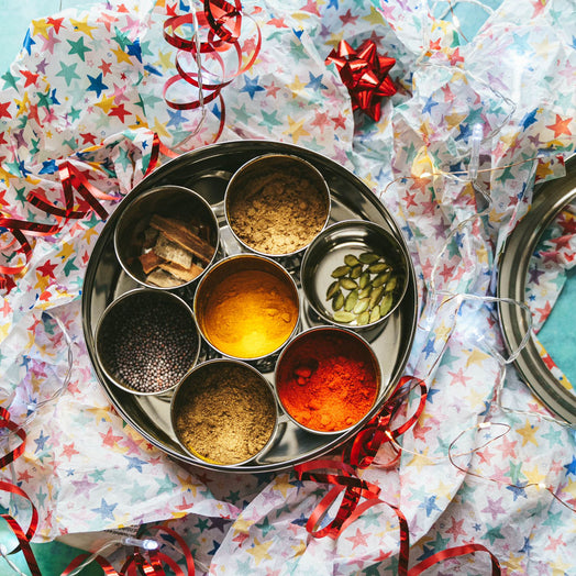 'Biting Biting' Cookbook & Indian Spice Tin - Spice Kitchen