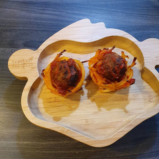 Spaghetti Meat Ball Cups by Munchies with Mama