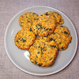 Carrot and Spinach Fritters by Munchies with Mama