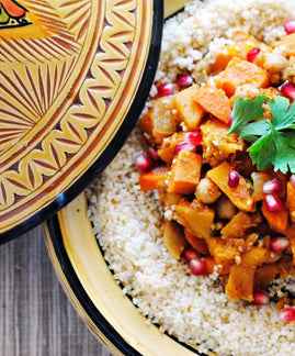 Butternut Squash, Sweet Potato, and Chickpea Tagine