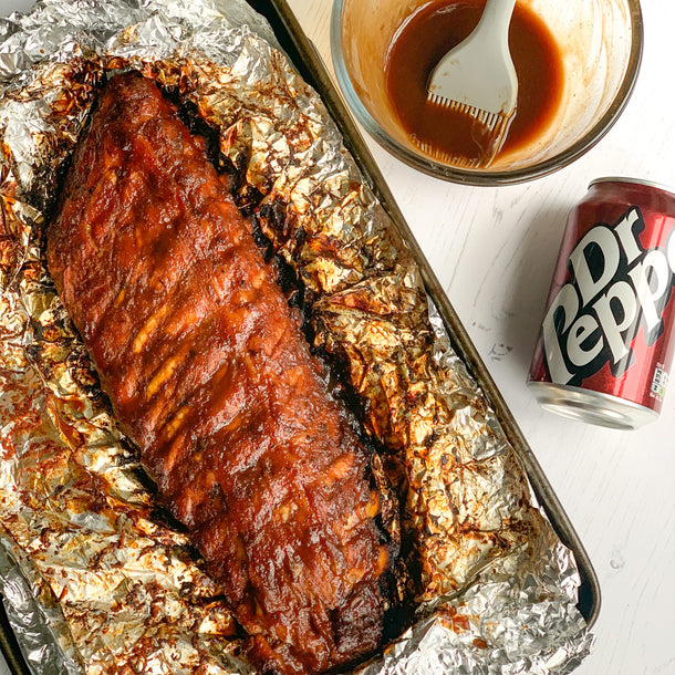 Sticky Dr Pepper BBQ Ribs