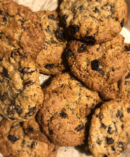 Spiced Oat and Raisin Cookies