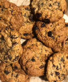 Spiced Oat and Raisin Cookies