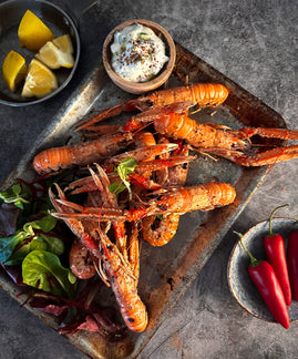 Za’atar Langoustines with Garlic Yoghurt 
