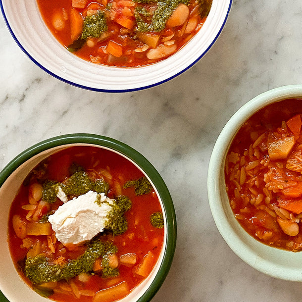 Minestrone Soup by Little Veggie Eats