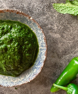 Zingy Mint and Coriander Chutney
