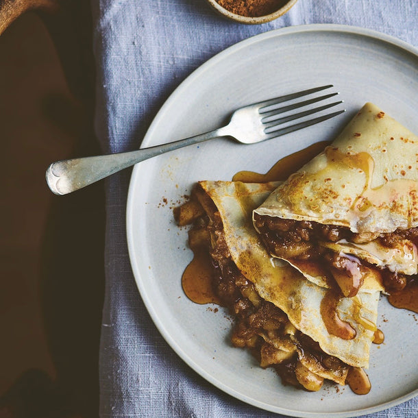 2 Fluffy pancakes stuffed with a savoury tandoori filling.