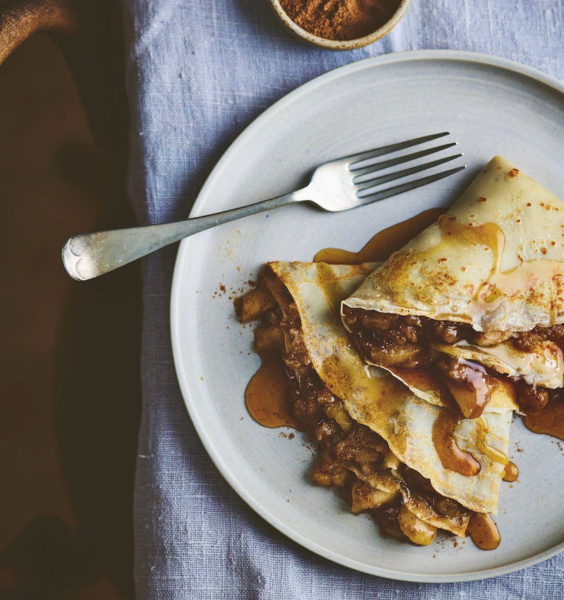 2 Fluffy pancakes stuffed with a savoury tandoori filling.