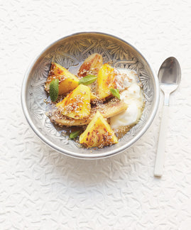 Sticky and Spicy Pineapple and Banana with Cinnamon by Kalpna Woolf