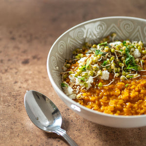 A bowl of dhal from cookery book author and chef Urvashi Roe