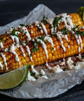 Grilled Corn with Kashmiri Chilli & Lime