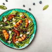 Goat’s cheese topped with Aleppo pepper flakes, served as a Creamy cheese dish with a mild, fruity heat.