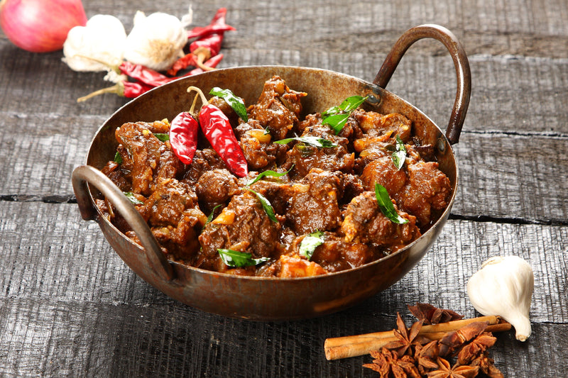Kerala Pepper Lamb Fry with Black Kampot Pepper