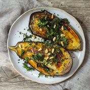 Grilled Aubergines with Tamarind