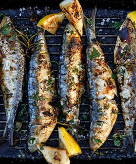 Lemony Grilled Sardines