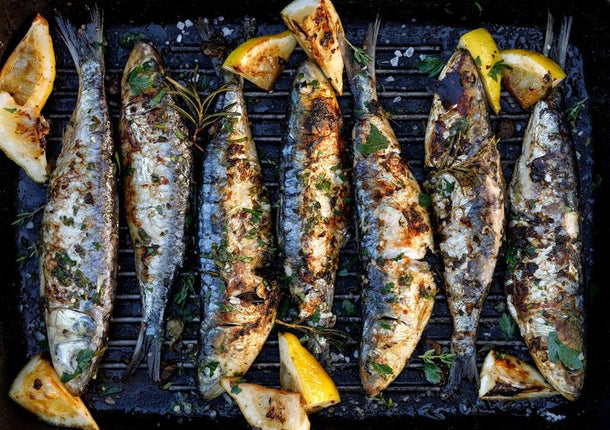 Lemony Grilled Sardines