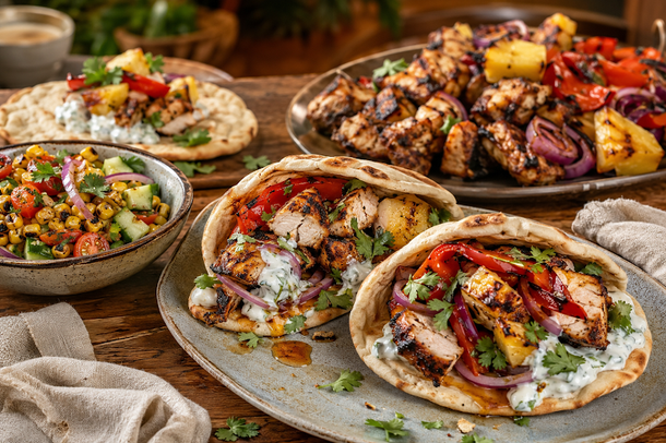 Spice Kitchen's Jerk Chicken Shawarma with Great Taste Award Winning Jerk Spice Blend