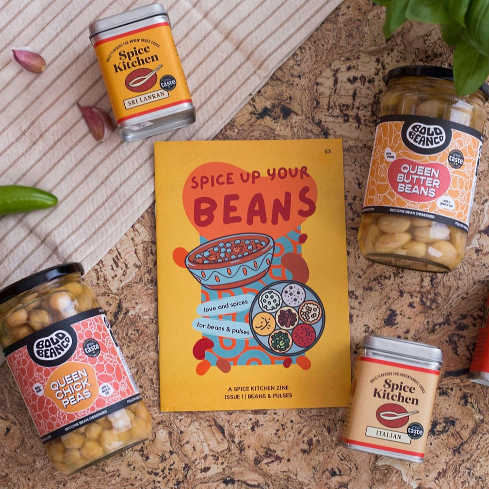Bean Zine, 4 Spice Blends & Bold Beans Cookery Kit Spice Kitchen