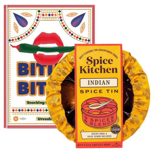 'Biting Biting' Cookbook & Indian Spice Tin - Spice Kitchen