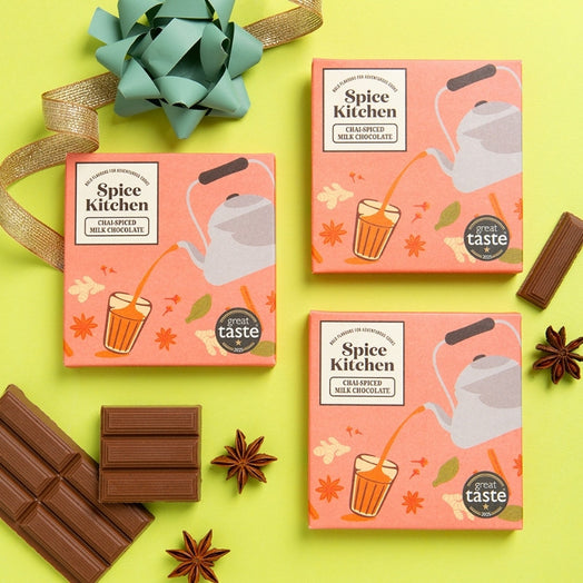 Chai Spiced Chocolate Bar Set by Spice Kitchen