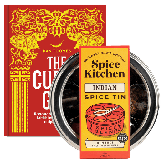 The Curry Guy Cook Book with Great Taste Award 2023 Indian Spice Tin - Spice Kitchen