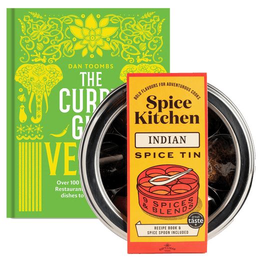 The Curry Guy Cook Book with Great Taste Award 2023 Indian Spice Tin - Spice Kitchen