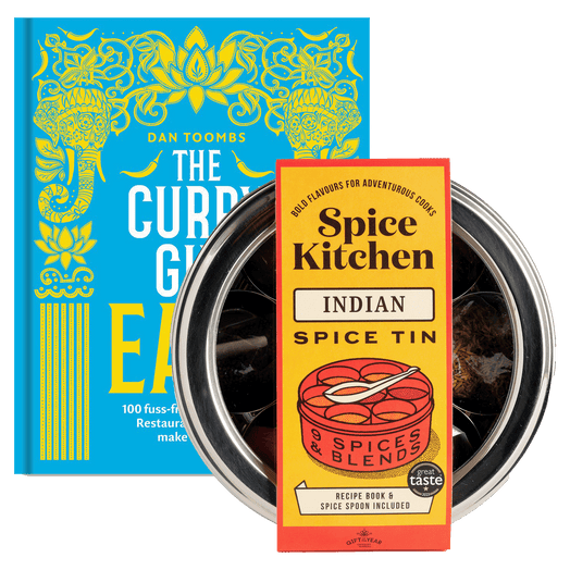 The Curry Guy Cook Book with Great Taste Award 2023 Indian Spice Tin - Spice Kitchen