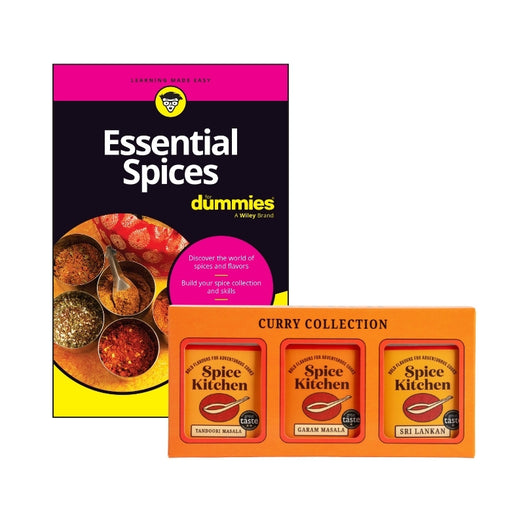 Essential Spices For Dummies Book by Sanjay Aggarwal and Curry Spice Blends Set