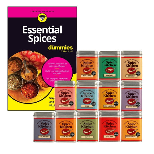 Essential Spices Book and 12 Spice Blends Set