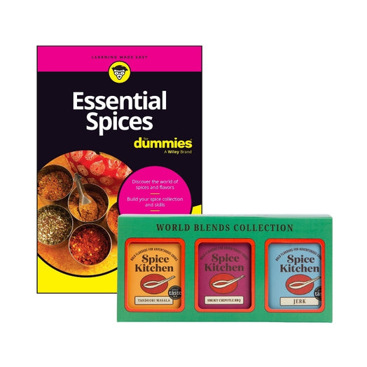 Essential Spices Book and World BBQ Blend Set