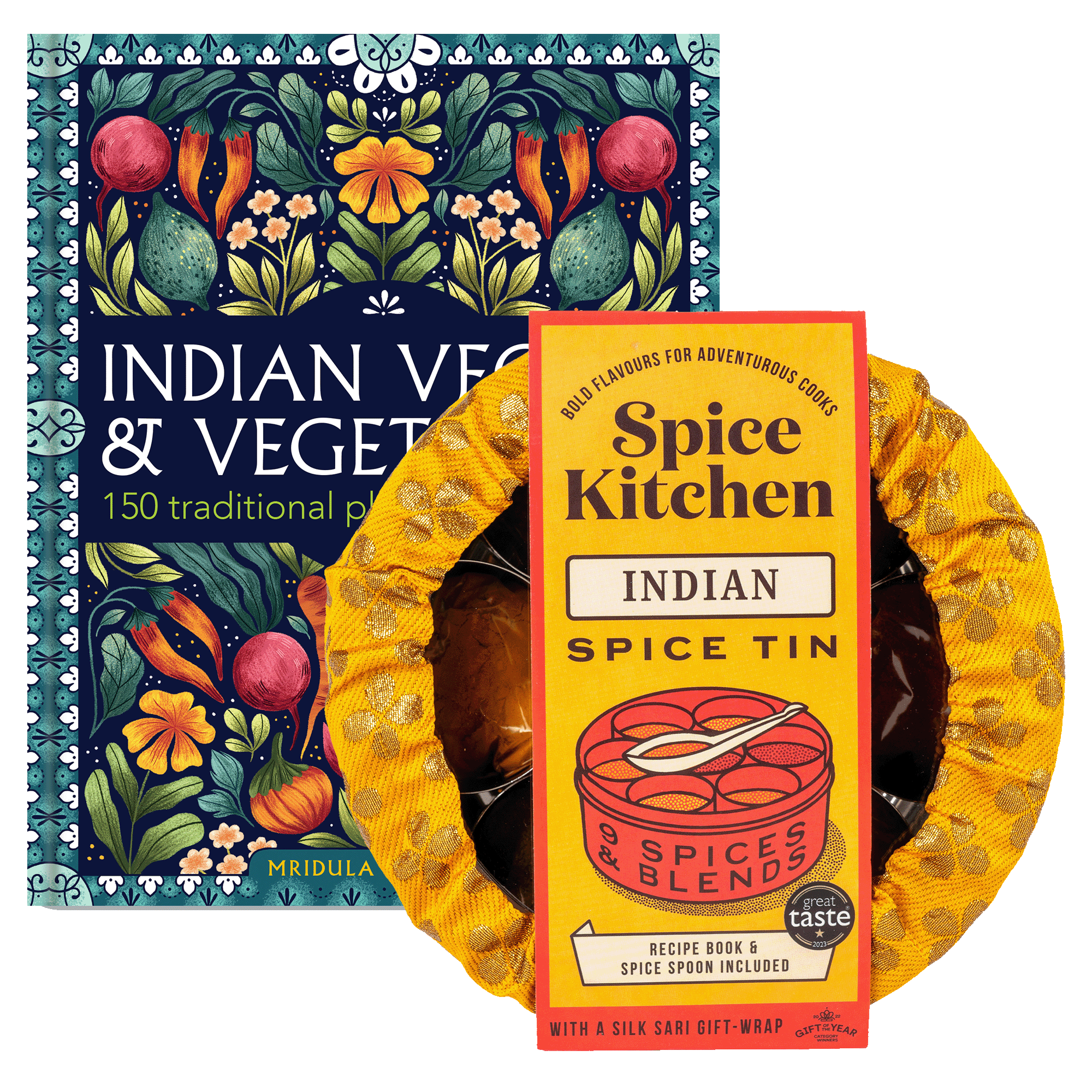 Indian Vegan Cookbook and Indian Spice Tin with 9 spices  | Gift of the Year Winner - Spice Kitchen™ - Spices, Spice Blends, Gifts & Cookware