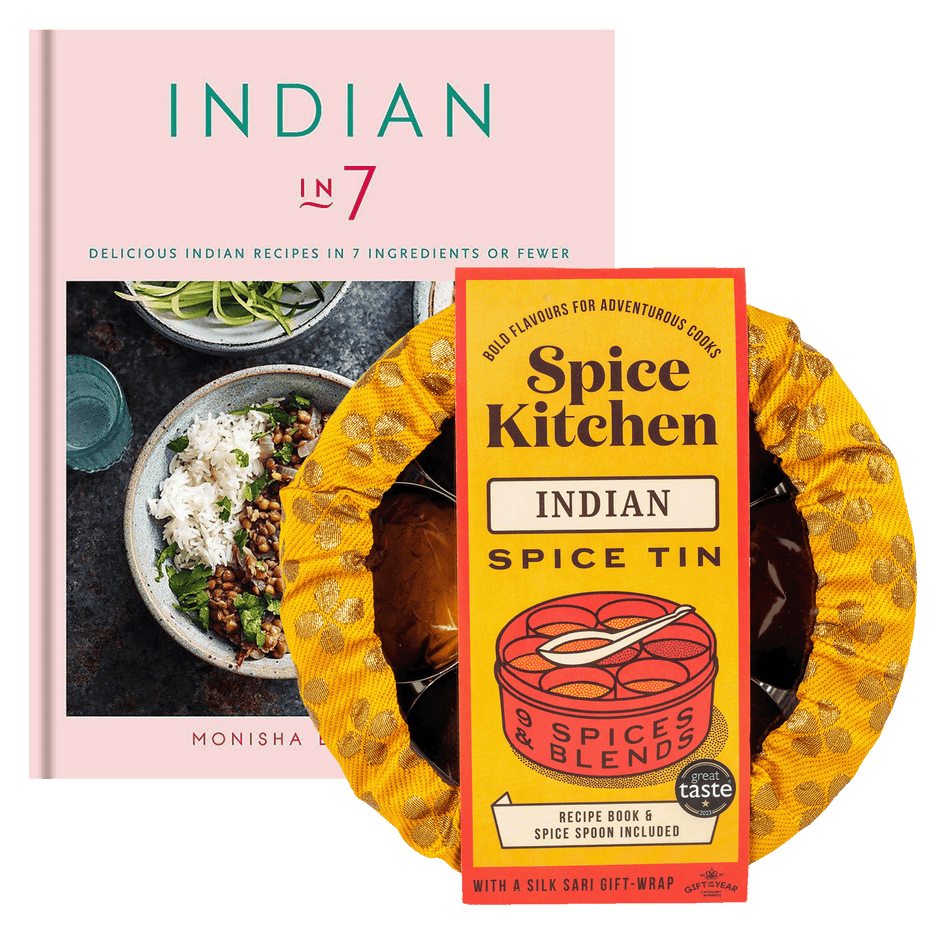 'Indian in 7' Cookbook & Indian Spice Tin (Signed) Spice Kitchen