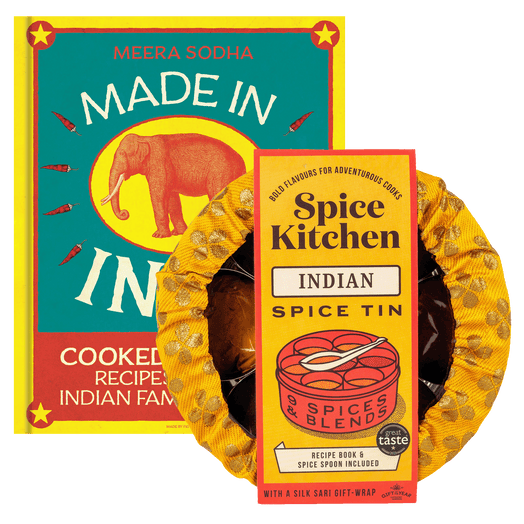 'Made in India' & Sari Wrapped Indian Spice Tin