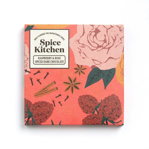 Spice Kitchen Raspberry & Rose Spiced Dark Chocolate.