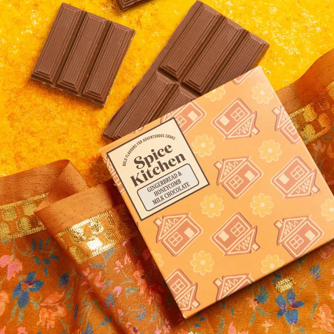 Gingerbread & Honeycomb Milk Chocolate, 80g