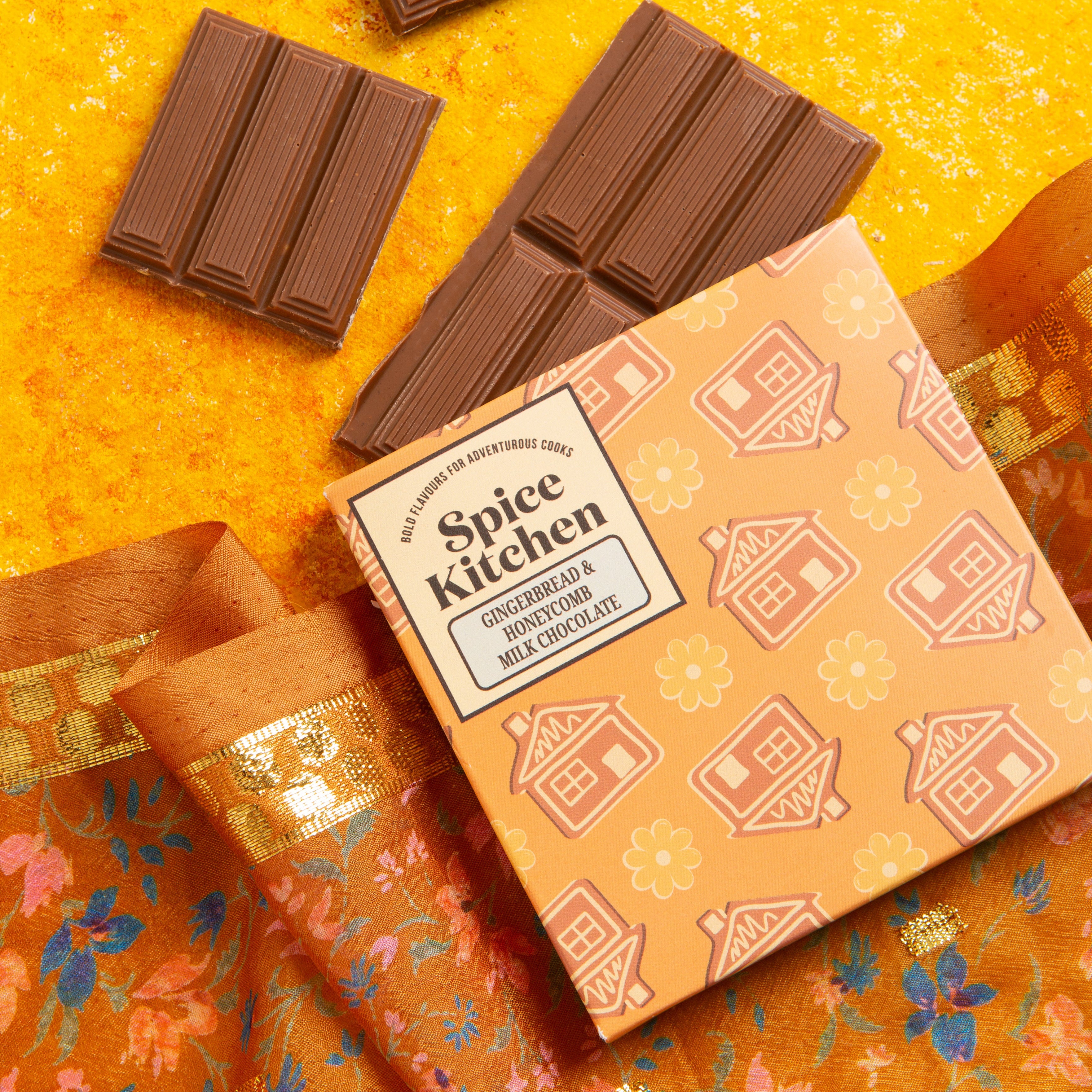 Gingerbread & Honeycomb Milk Chocolate Bar (80g)