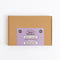 A square brown kraft cardboard box for Spice Kitchen's Middle Eastern Spice Collection, featuring a lavender label on the front.