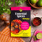 Sanjay Aggarwal's 'Essential Spices for Dummies' on a wooden surface with spices and herbs.