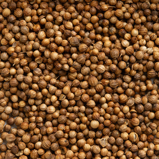 Close-up of coriander seeds
