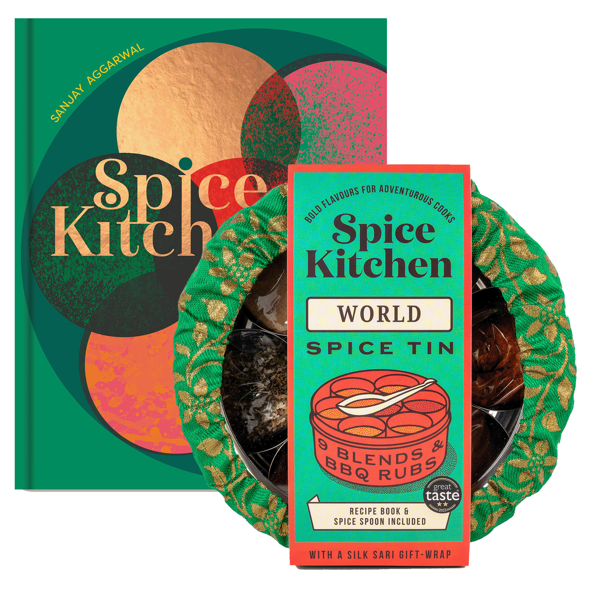 Spice Kitchen Cookbook & World Spice Tin Spice Kitchen