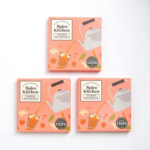 Chai-Spiced Milk Chocolate Bar | 3 x 80g