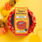 Spice Kitchen Indian Spice Tin on a yellow background with decorative festive elements for gifting