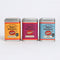 Three Spice Kitchen seasoning tins on a white background: Tandoori Masala, Smoky Chipotle BBQ and Jerk.