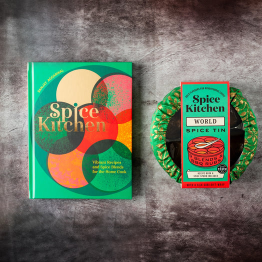 Spice Kitchen Cookbook & World Spice Tin