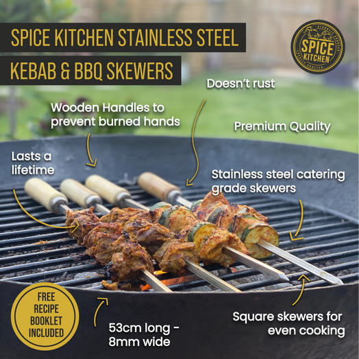 Stainless steel kebab skewers deals