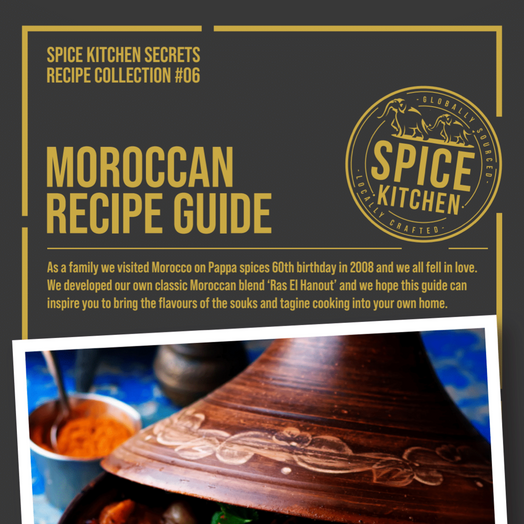 Moroccan Spice Tin with 10 Spices & Handmade Silk Sari Wrap - Spice Kitchen™ - Spices, Spice Blends, Gifts & Cookware
