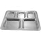 5 Compartment  Steel Thali Plate