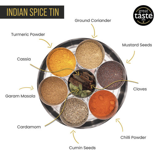 Indian shop spice jars